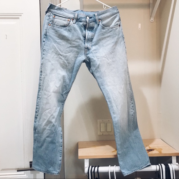 Vintage Levi's 501 Straight Jeans Big E - Picture 2 of 8